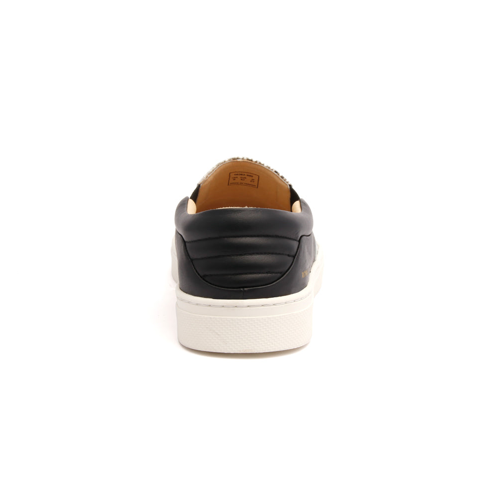 Men's Ketella Gray Black Leather Loafers 00383-889 - ROYAL ELASTICS