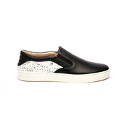 Men's Ketella Black Gray Leather Loafers 00384-990 - ROYAL ELASTICS