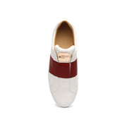 Men's Duke Straight White Red Leather Sneakers 00584-001 - ROYAL ELASTICS