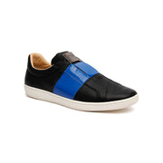 Men's Duke Straight Black Blue Leather Sneakers 00584-995 - ROYAL ELASTICS