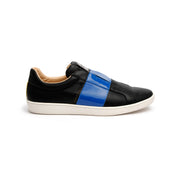 Men's Duke Straight Black Blue Leather Sneakers 00584-995 - ROYAL ELASTICS