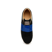 Men's Duke Straight Black Blue Leather Sneakers 00584-995 - ROYAL ELASTICS