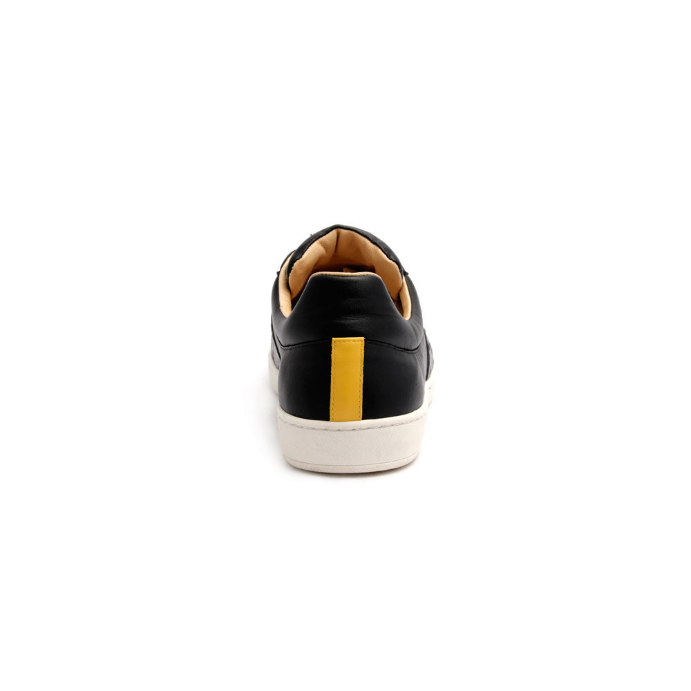Men's Duke Straight Black Leather Sneakers 00584-998 - ROYAL ELASTICS
