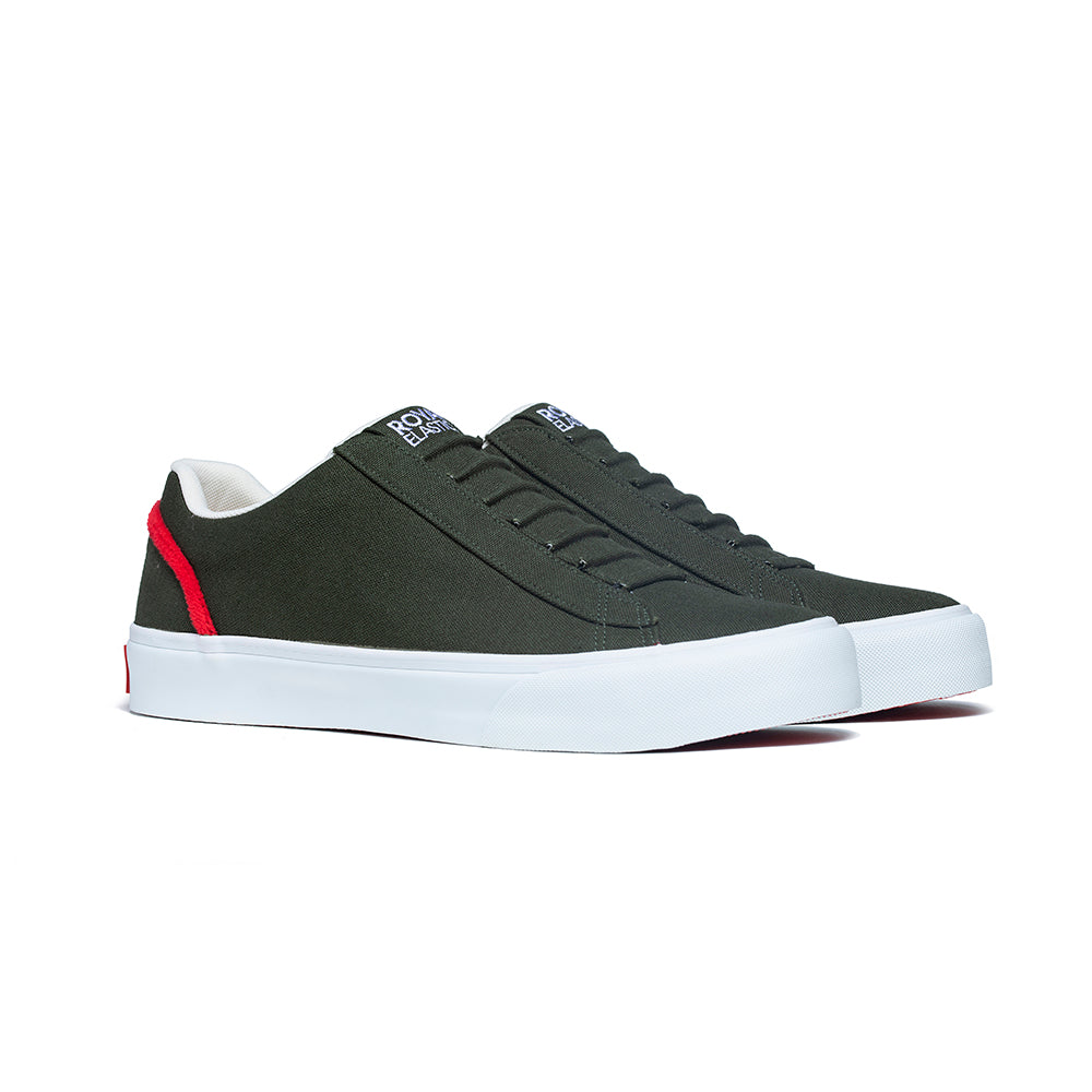 Men's Cruiser Green Nylon Low Tops 00601-441 - ROYAL ELASTICS