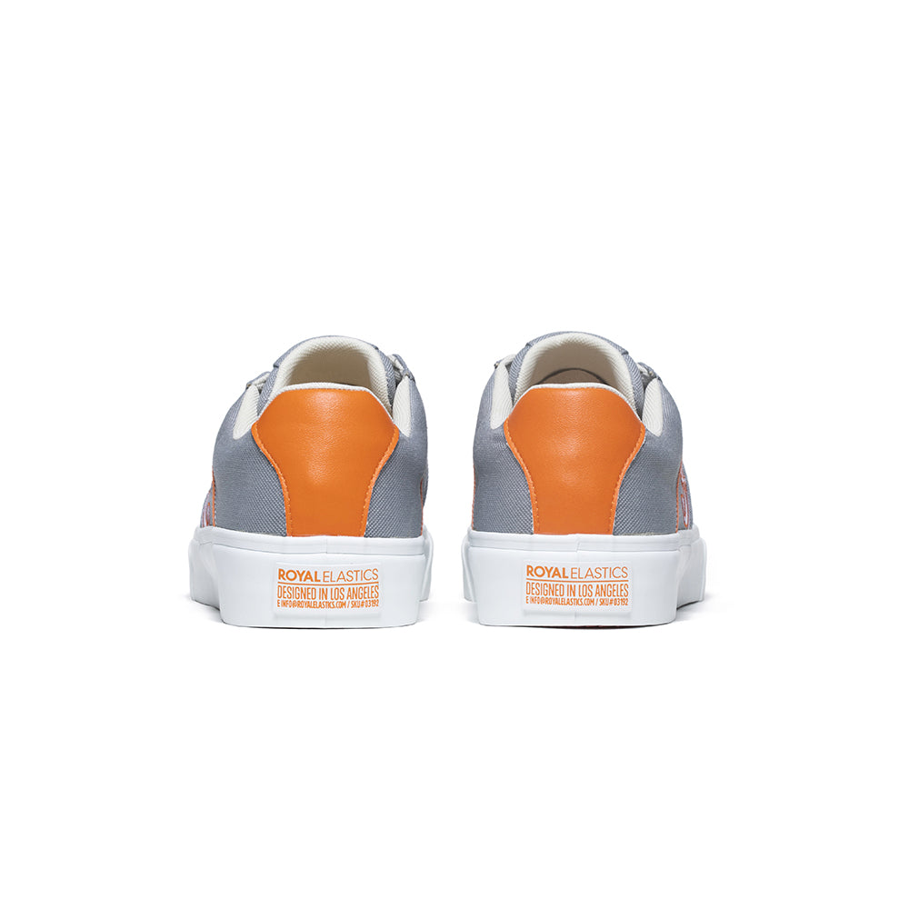 Men's Cruiser White Gray Orange Nylon Low Tops 00801-882 - ROYAL ELASTICS