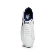 Men's Cruiser White Blue Microfiber Low Tops 00881-051 - ROYAL ELASTICS