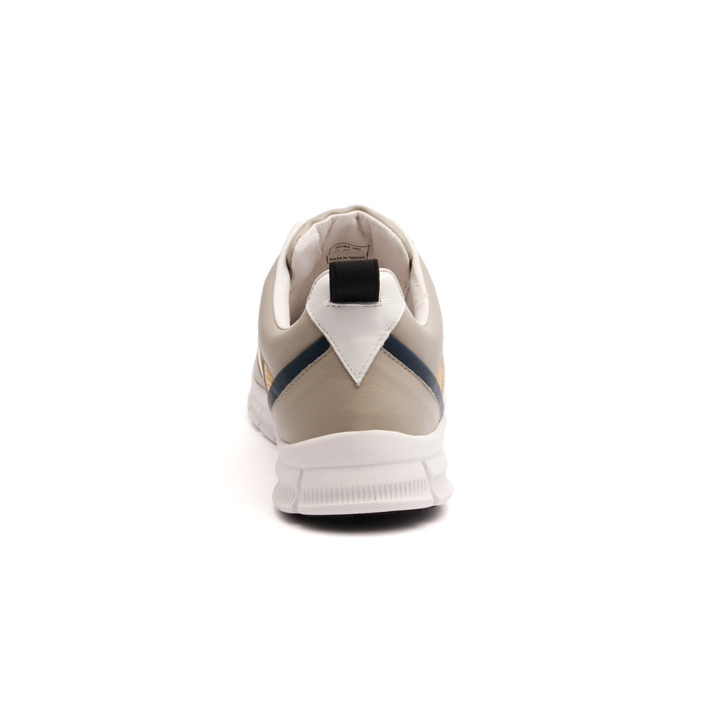 Men's Rider Gray Yellow Leather Sneakers 01183-380 - ROYAL ELASTICS