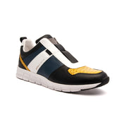 Men's Rider Black Yellow White Leather Sneakers 01183-953 - ROYAL ELASTICS