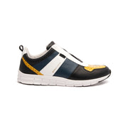 Men's Rider Black Yellow White Leather Sneakers 01183-953 - ROYAL ELASTICS