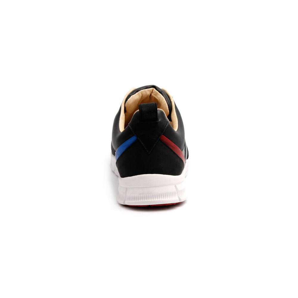 Men's Rider Black Red Blue Leather Sneakers 01184-915 - ROYAL ELASTICS