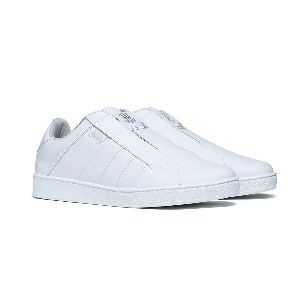 Women's Prince Albert White Leather Sneakers 91401-000 - ROYAL ELASTICS