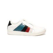 Men's Prince Albert White Teal Leather Sneakers 01484-051 - ROYAL ELASTICS