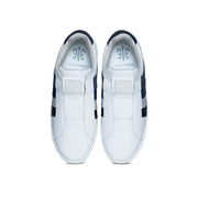 Men's Prince Albert White Blue Leather Sneakers 01494-558 - ROYAL ELASTICS