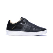 Men's Prince Albert Black Gray White Leather Sneakers 01494-999 - ROYAL ELASTICS