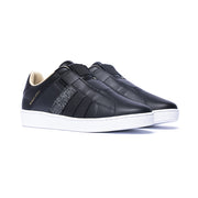 Men's Prince Albert Black Gray White Leather Sneakers 01494-999 - ROYAL ELASTICS