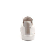Men's Smooth White Silver Black Leather Low Tops 01583-089 - ROYAL ELASTICS