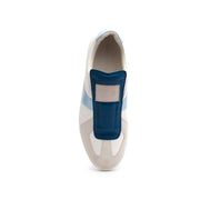 Men's Smooth White Blue Leather Low Tops 01584-005 - ROYAL ELASTICS