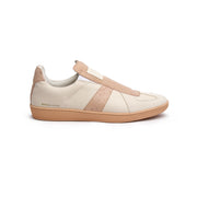 Men's Smooth Gray Toasted Almond Leather Low Tops 01584-007 - ROYAL ELASTICS