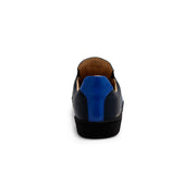 Men's Smooth Blue Black Leather Low Tops 01584-559 - ROYAL ELASTICS