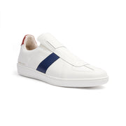 Men's Smooth White Blue Red Leather Low Tops 01593-051 - ROYAL ELASTICS