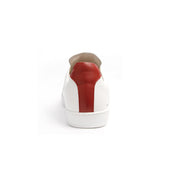 Men's Smooth White Blue Red Leather Low Tops 01593-051 - ROYAL ELASTICS