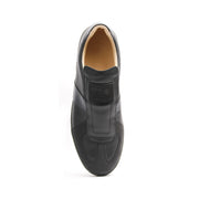 Men's Smooth Black Leather Low Tops 01593-999 - ROYAL ELASTICS