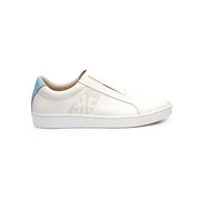 Men's Bishop Classic White Blue Leather Sneakers 01791-005 - ROYAL ELASTICS