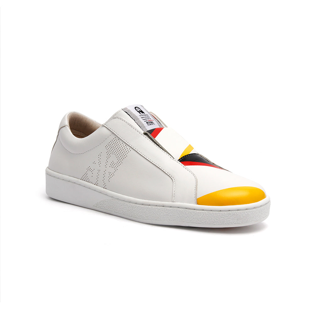 Women's Bishop Bolt White Leather Sneakers 91791-019 - ROYAL ELASTICS