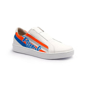 Men's Bishop Color Line Blue Orange Gray Leather Sneakers 01791-025 - ROYAL ELASTICS