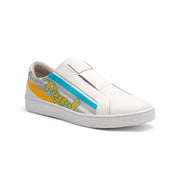 Men's Bishop Color Line Yellow Gray Blue Leather Sneakers 01791-053 - ROYAL ELASTICS