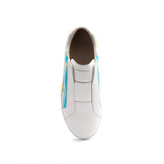 Men's Bishop Color Line Yellow Gray Blue Leather Sneakers 01791-053 - ROYAL ELASTICS