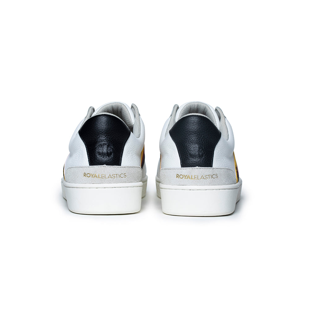 Men's Bishop White Multicolored Leather Sneakers 01701-091 - ROYAL ELASTICS