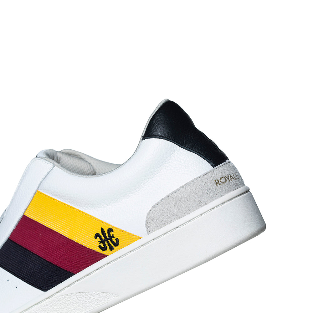 Men's Bishop White Multicolored Leather Sneakers 01701-091 - ROYAL ELASTICS