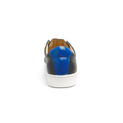 Men's Bishop Classic Black Blue Leather Sneakers 01791-995 - ROYAL ELASTICS