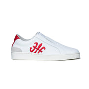 Men's Bishop Hydra White Red Leather Sneakers 01792-019 - ROYAL ELASTICS