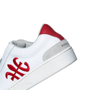 Men's Bishop Hydra White Red Leather Sneakers 01792-019 - ROYAL ELASTICS