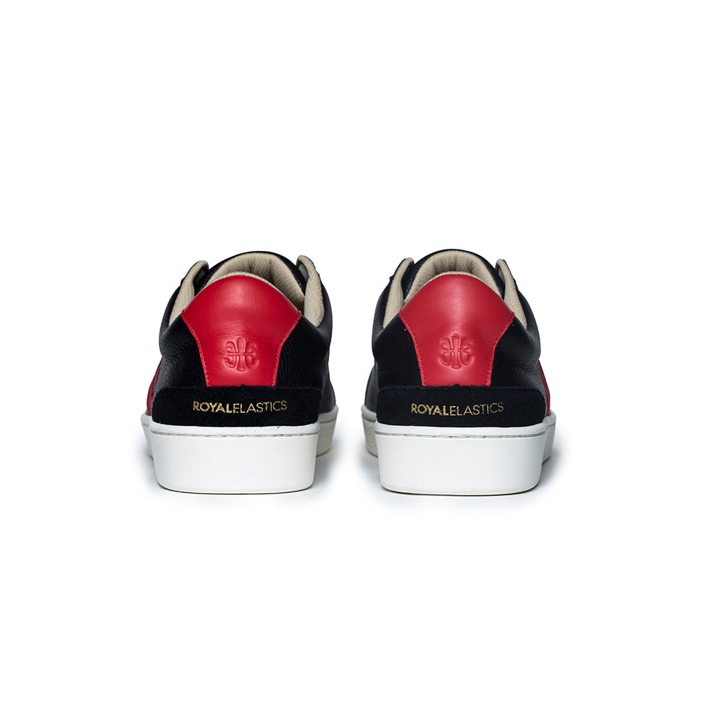 Men's Bishop Hydra Black Red Leather Sneakers 01792-951 - ROYAL ELASTICS