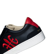 Men's Bishop Hydra Black Red Leather Sneakers 01792-951 - ROYAL ELASTICS