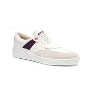 Men's Pastor White Purple Leather Sneakers 01891-006 - ROYAL ELASTICS