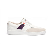 Men's Pastor White Purple Leather Sneakers 01891-006 - ROYAL ELASTICS