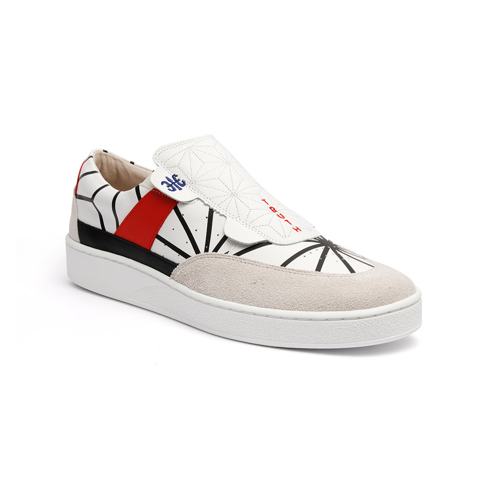 Men's Pastor JP Limited White Leather Sneakers 01891-091 - ROYAL ELASTICS