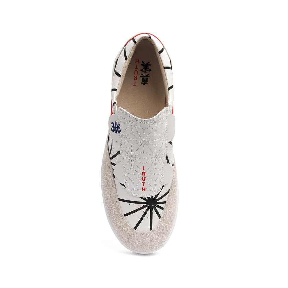 Men's Pastor JP Limited White Leather Sneakers 01891-091 - ROYAL ELASTICS