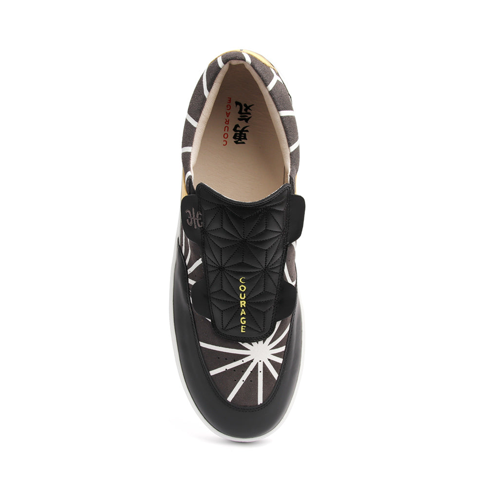 Men's Pastor JP Limited Black Leather Sneakers 01891-983 - ROYAL ELASTICS