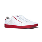 Men's Icon Genesis White Red Leather Sneakers 01901-001 - ROYAL ELASTICS