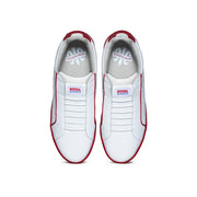 Men's Icon Genesis White Red Leather Sneakers 01901-001 - ROYAL ELASTICS