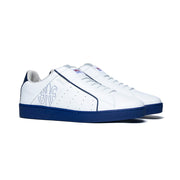 Men's Icon Genesis White Blue Leather Sneakers 01901-005 - ROYAL ELASTICS