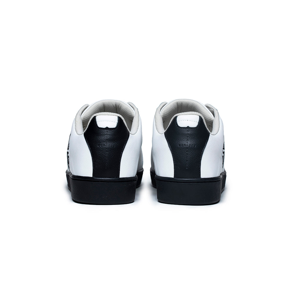 Men's Icon Genesis White Black Leather Sneakers 01901-009 - ROYAL ELASTICS