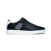 Women's Icon Genesis Black  White Leather Sneakers 91901-990 - ROYAL ELASTICS