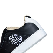 Women's Icon Genesis Black  White Leather Sneakers 91901-990 - ROYAL ELASTICS