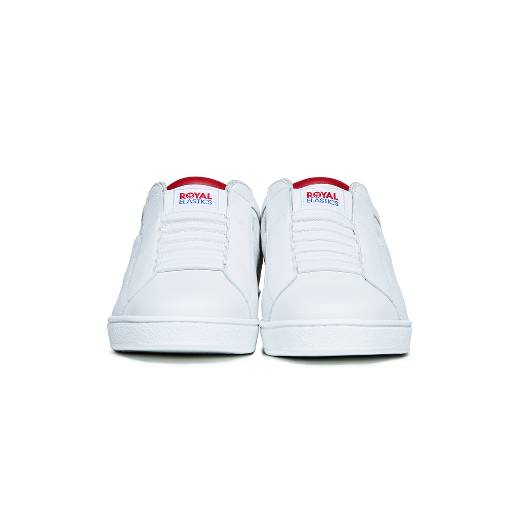 Women's Icon Genesis White Red Leather Sneakers 91902-001